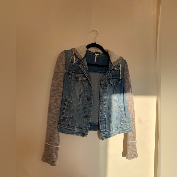 FP Denim Knit Hooded Jacket - Picture 3 of 11